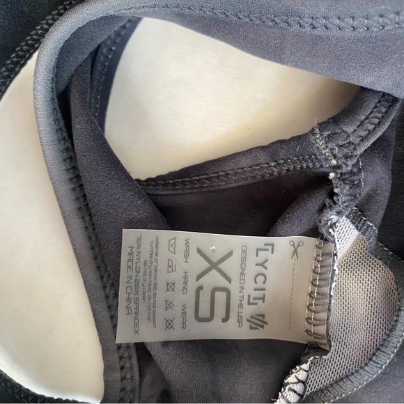 Lycit Plenum Cosmic Black Bra & Leggings set / Top sz XS, Leggings size Small - Picture 10 of 11